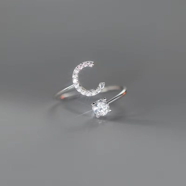 Silver Personalized Initial Letter Ring - Custom A-Z Design