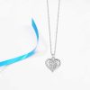silver heart necklace
