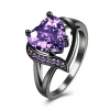 Purple Heart Ring for Women